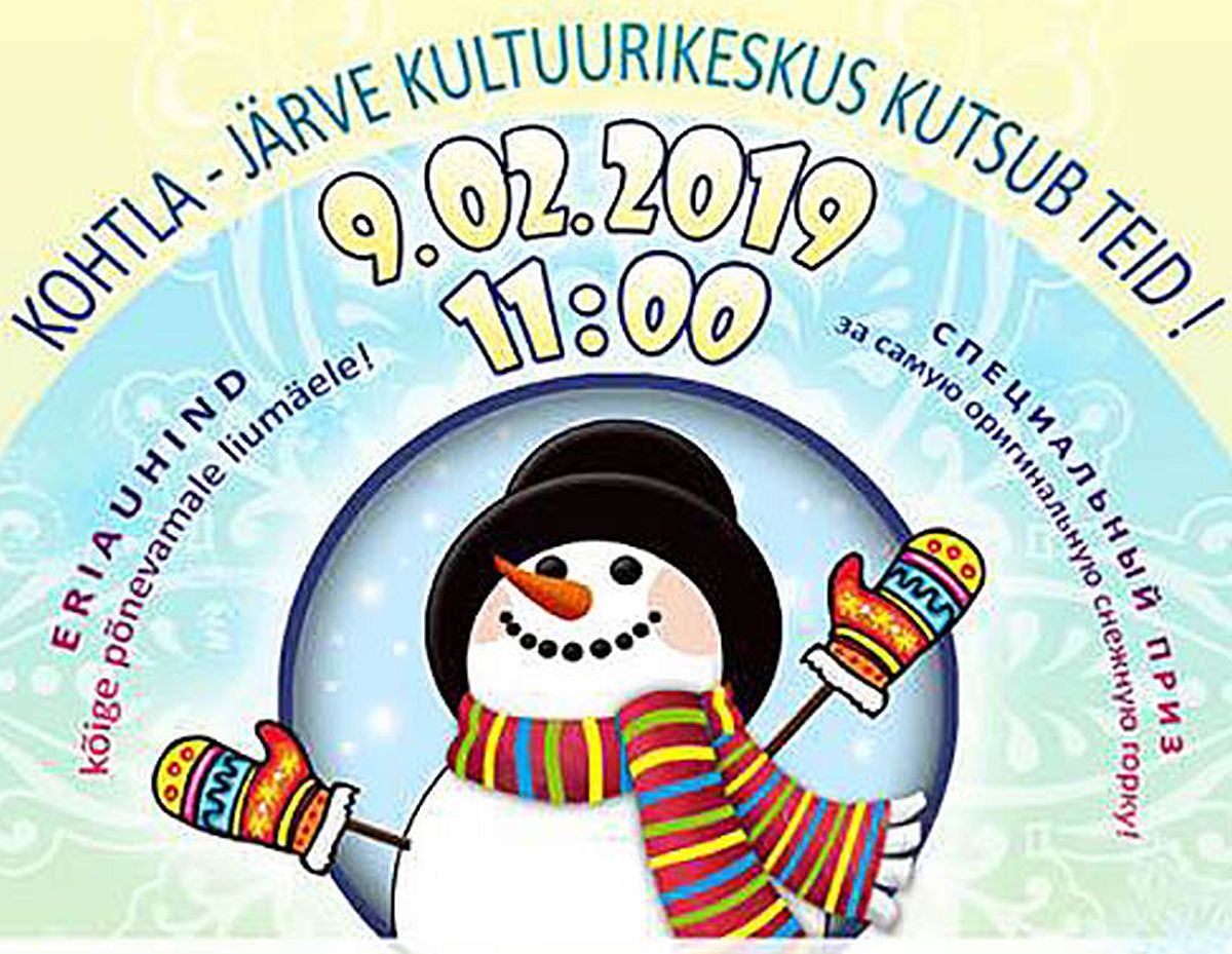 Kohtla-Järvel toimub lumeskulptuuride festival