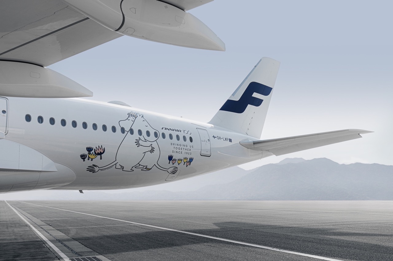 Kaks Finnairi A350 lennukit saavad Muumidelt totaalse muutumise